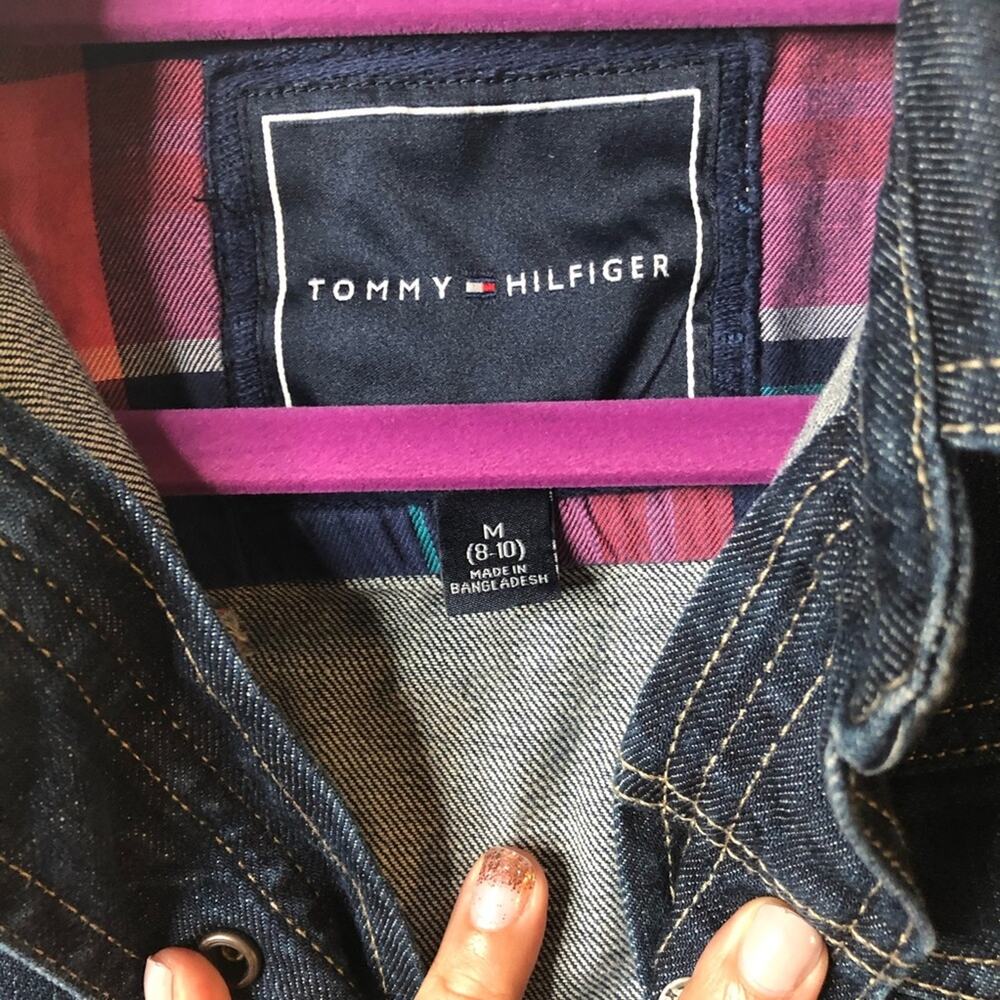 Tommy Hilfiger Little Girls Denim Jacket M(8-10) - Picture 3 of 6